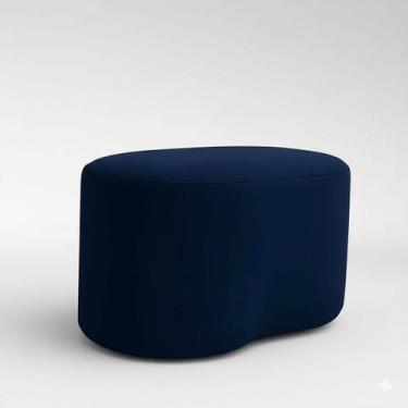 Imagem de Puff Feijão Orgânico Curvo Redondo Confortável Sala Moderno Suede Cor:
