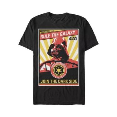 Imagem de Camiseta Masculina Star Wars Retrô Sci-Fi De Manga Curta Estilo Urbano