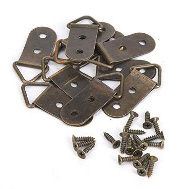 Imagem de Cabides para porta-retratos Ganchos de parede de ferro 50 unidades Hardware para pendurar fotos resistentes para molduras de arte Pinturas Espelhos Prata Ciano Bronze Ouro Vários (É estilo)