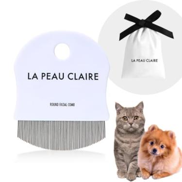 Imagem de Pente de olho de cachorro removedor de manchas de lágrimas para cães por veterinário, pente curvo para cães pequenos, pente de animais de estimação para gatos, removedor de gengivas para cães, pente