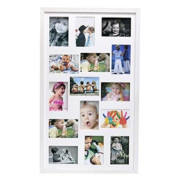 Imagem de Quadro Painel Multifotos C/vd 15 Fotos 10x15 Ideal Disjuntor (Branco)