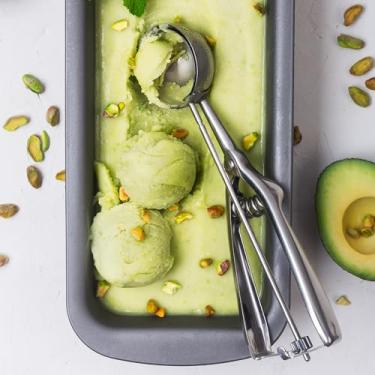 Imagem de Colher de sorvete de aço inoxidável 50 mm durável ferramenta de servir resistente para sorvete, frutas e sobremesas