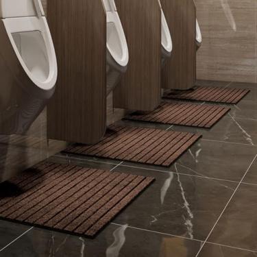 Imagem de YDJIANCAI Tapetes antiderrapantes para mictório – Almofada retangular absorvente para banheiro, banheiro, academia e uso comercial protetor contra respingos para banheiro (tamanho: 40 cm × 60 cm, cor