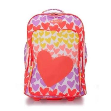 Imagem de MOCHILA FARM INFANTIL MENINAS TUBO FABULA CORACAOZITO C/RODAS REF:994AK76-Feminino