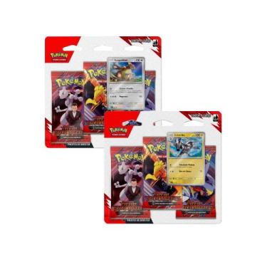 Imagem de Kit 2 Pokémon Triplo Escarlate e Violeta 10 Zebstrika e Kangaskhan - C