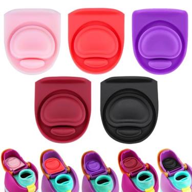 Imagem de ZUGHXMS 5 peças de rolha de substituição de vedação de borracha compatível com Owala FreeSip, junta superior de tampa de silicone para Owalla 16/24/25/32/1,134 g, peças de plugue reutilizáveis para