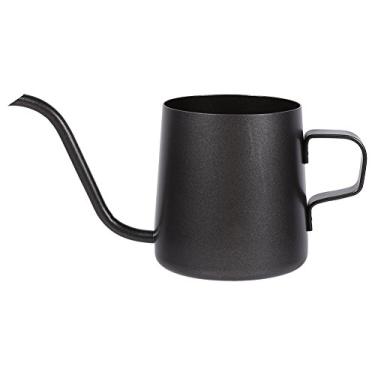 Imagem de Ymiko Chaleira Elegante Preta de Aço Inoxidável para café Com Bico Longo Pescoço de Ganso Capacidade de 250ml (250ml)