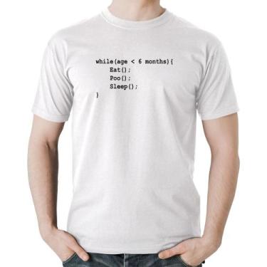 Imagem de Camiseta Algodão Eat Poo Sleep Código - Foca na Moda, Branco, GGG