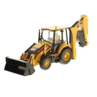 Imagem de Miniatura 1/50 retroescavadeira cat 432f2 diecast ma, Amarelo