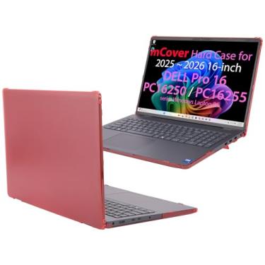 Imagem de mCover A capa é compatível apenas com laptop Windows 2025-2026 de 16 polegadas Dell Pro 16 PC16250 / PC16255 Series (Não serve para nenhum outro modelo Dell) - vermelha