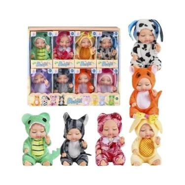 Imagem de Bonecas Bebê Realistas De 4 Polegadas Com Roupas, Pacote De 12/8/6 Min