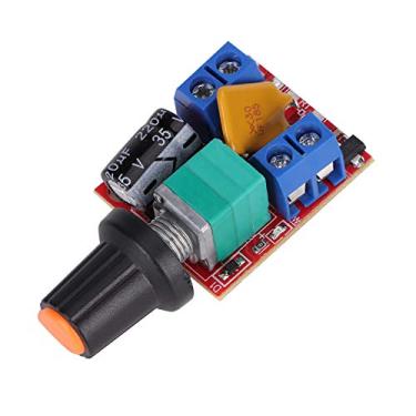 Imagem de Governador PWM, 2 peças mini 5V-35V PWM DC regulador de partida eletrônico 90W interruptor de controle regulador de velocidade de tensão larga