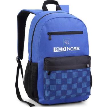 Imagem de Mochila De Costas Escolar Juvenil Red Nose Xadrez Xtreme Sports Co Sea