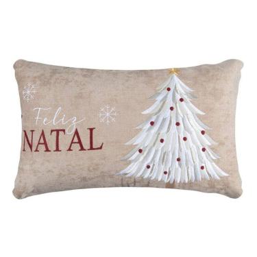 Imagem de Almofada Natalina Baguete Pinheiro 445476 35X55Cm Belchior