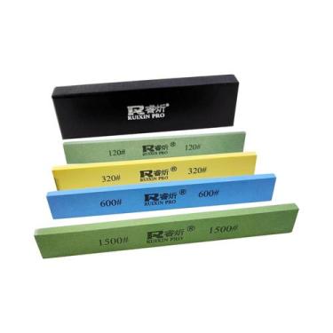 Imagem de Conjunto De Pedras De Afiar Facas De Corundum 5 Peças Para Afiador De 