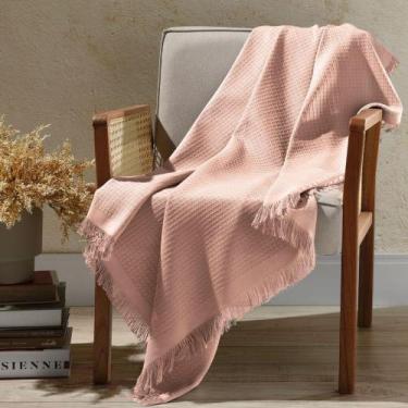 Imagem de Manta Decorativa Döhler Marrocos Rosê 150x120cm