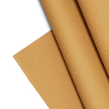 Imagem de Tecido de couro sintético texturizado, folhas de vinil de grão de seixo liso, material em relevo, estofamento, vestuário da moda, automotivo, faça você mesmo e artesanato - 30,5 cm x 137,2 cm