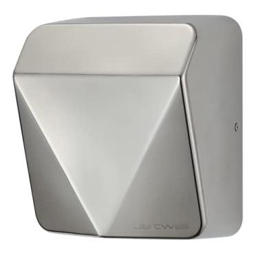 Imagem de JETWELL Secador de mãos comercial de design elegante com filtro HEPA, capa de aço inoxidável resistente, vento quente automático de alta velocidade com interruptor de aquecimento, AC110V-130V
