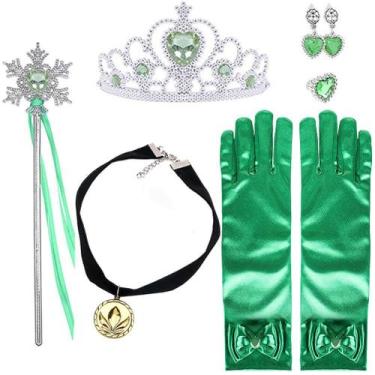 Imagem de Set de Accesorios de Disfraz de Princesa Anna para Niñas de Yosbabe