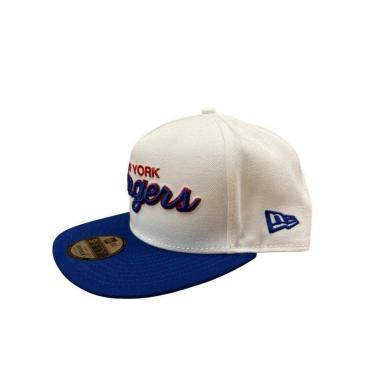 Imagem de Boné New Era New York Rangers 9FIFTY Snapback Branco e Azul Branco UNI-Masculino