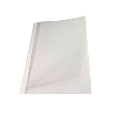 Imagem de Kit 10 Capas Encadernação Térmica Até 60 Folhas A4 Branca
