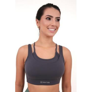 Imagem de Top Feminino Style Monttês Poliamida, Chumbo, GG