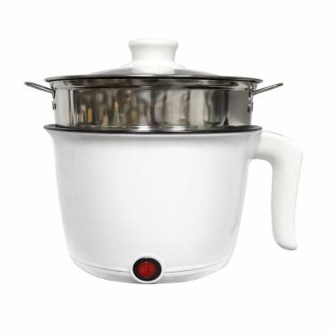 Imagem de Panela Elétrica Multifuncional Compacta Inox Com Vapor 110V Branco