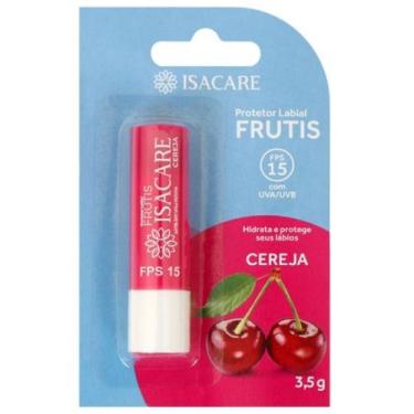 Imagem de Protetor Labial Cereja FPS 15 Com Cor Frutis Isacare 3,5g