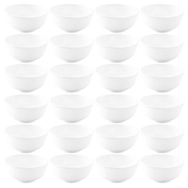 Imagem de 24 Bowls Melamina 150ml Branco Cumbuca Tigela Fruta Sobremesa Cereais Ingredientes Serenata Haus Concept