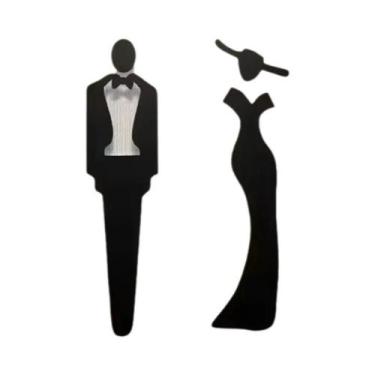 Imagem de Cabideiro De Parede Em Metal Preto Com 5 Ganchos, Organizador Vintage 