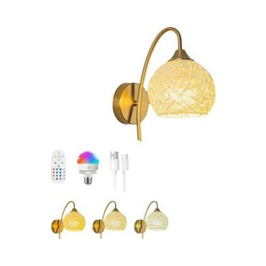 Imagem de Luminária De Parede Dimmable Com Bateria, Carregamento Sem Fio, 2000mA