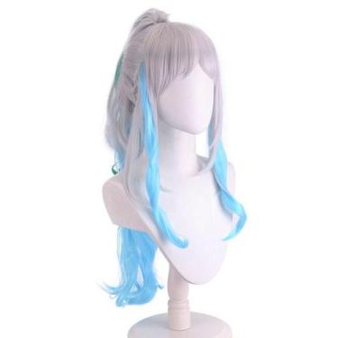 Imagem de Peruca de cosplay, traje de anime Yamatos, 70 cm, cabelo sintético - y