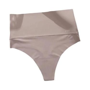 Imagem de Calcinha Modeladora Seamless De Cintura Alta Preta Para Mulheres plus 