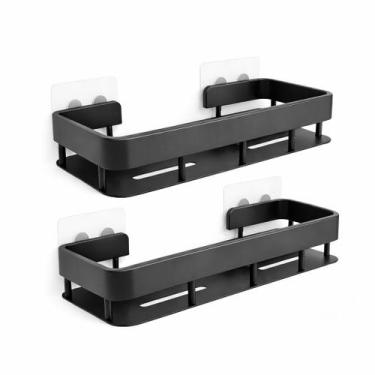 Imagem de Prateleira Porta Shampoo Box Banheiro Instalação Sem Furar Adesivo de 