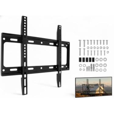 Imagem de Suporte TV Universal Fixo de Parede Para Televisões de 26 a 55 Polegadas Feito em Aço Carbono