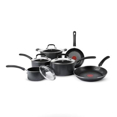 Imagem de Jogo de Panelas Tefal Professional Preto 6 peças Antiaderente Titanium, fundo de induçã...