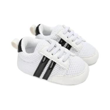 Imagem de Tênis Meckior Multicoloridos Para Bebês Com Sola Macia Em Couro PU, Ca