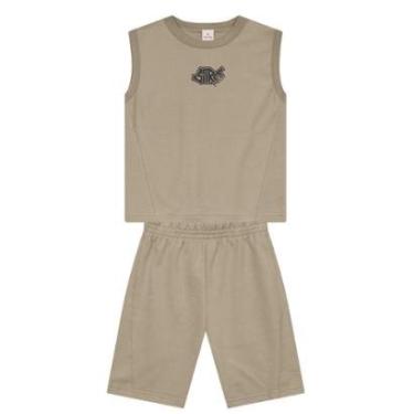 Imagem de Conjunto infantil menino estampado de skate Brandili-Masculino