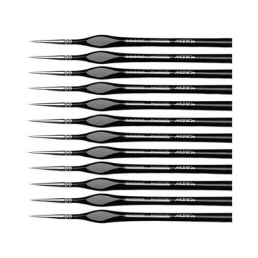 Imagem de Conjunto De Pincéis De Pintura Em Miniatura 10 12 15 Peças, Pincéis De