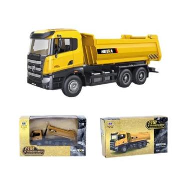 Imagem de Escavadeira Hidráulica De Brinquedo HUINA Em Liga Metálica, Escala 1:5