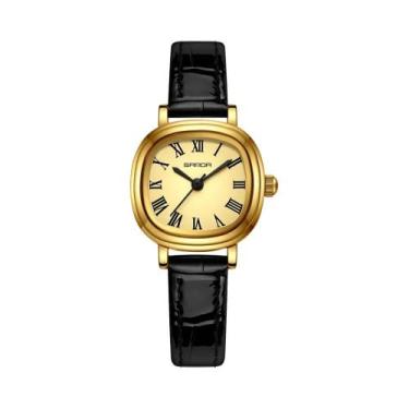 Imagem de Relógio De Quartzo Feminino Em Ouro Rosé Com Display Analógico Elegant