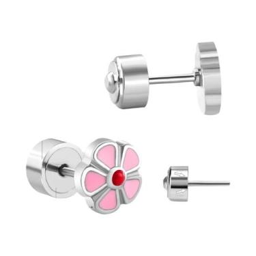 Imagem de Brincos De Coração Em Acrílico Para Meninas LUXUKISSKIDS Joias De Moda