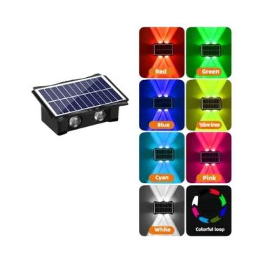 Imagem de Luminária De Parede Solar LED À Prova d'Água Para Exterior, Alta Lumin