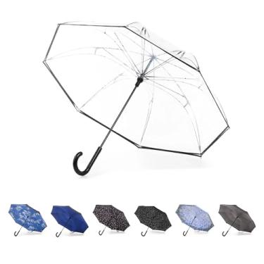 Imagem de Totes InBrella – Guarda-chuva de fechamento reverso com revestimento invisível repelente de água – Fecho automático, invertido, sem gotejamento e teto de tempestade para clima chuvoso