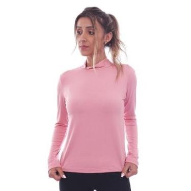 Imagem de Camisa Manga Longa Gola Alta Viscolycra Feminina Academia Inverno Frio Mechler-Feminino