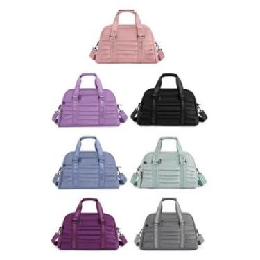 Imagem de Bolsa Feminina Treino Academia Fitness Pilates Mala Colorida Viagem Bag-Feminino