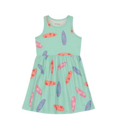 Imagem de Vestido infantil menina praiano Brandili -Azul