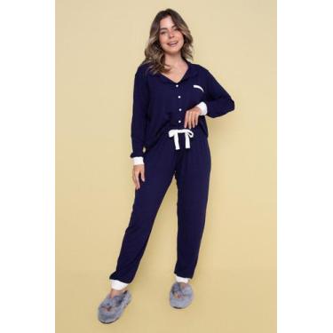 Imagem de Pijama Americano Longo All Marinho - Pink Dream, P