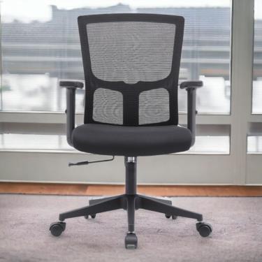Imagem de Cadeira de Escritório Cadeira Escritório Diretor Grid em Tela Mesh com Base em Rodízios...
