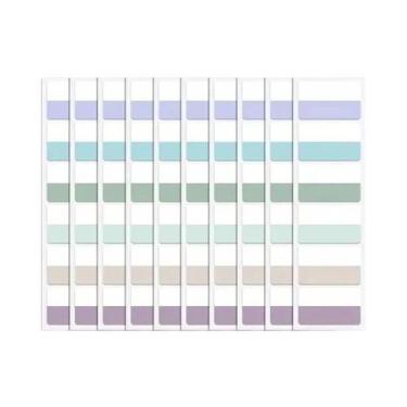 Imagem de Adesivos De Índice Transparentes Morandi De Cores Claras Para Pastas -
